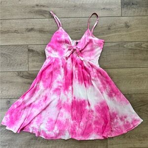 Pink Tie Dye Dress